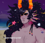  2016 alternia ancestors bloodswap body_hair body_modification broken_source clock-heart facial_hair fullres gills grand_highblood jewelry night no_shirt ocean 