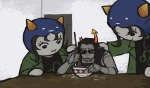  2024 blank_room_soup cat_hat equius_zahhak food fullres meme meowrails multiple_personas nepeta_leijon spoon starter_outfit stolarnia 