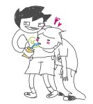  2026 apple_juice blush dave_strider doctoraiama fullres grayscale hammertime heart highlight_color john_egbert monochrome redrom shipping sketch starter_outfit 