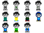  2014 breath_aspect dreamself echoingclock fullres godtier green_slime_ghost_suit heir john's_vriska_outfit john's_winter_jacket john_egbert junior_ectobiologist's_lab_suit pixel solo spade_shirt starter_outfit suit transparent walksprite wise_guy_slime_suit 