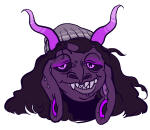  2016 body_modification doggirlsondrugs fullres gamzee_makara hat headshot jaggy_lines monochrome solo transparent 
