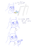  2017 agentnos amisia_erdehn blood comic fullres gun highlight_color hiveswap illustrating lineart monochrome sketch solo starter_outfit text theme_coloring 