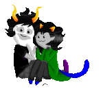  2013 animated fullres gamzee_makara insane_clown_pussy nepeta_leijon no_hat pixel shipping sitting starter_outfit transparent veri 
