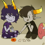  2012 blush card fiduspawn fullres gamzee_makara host_plushie kneeling offendedzacharie pbj redrom shipping starter_outfit tavros_nitram 