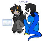 2025 blush breath_aspect communism fullres godtier heir joeyfied john_egbert june_egbert karkat_vantas redrom rule63 shipping starter_outfit text