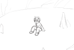  2016 fullres grayscale karkat_vantas paperseverywhere sitting sketch solo starter_outfit 