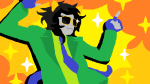 2025 daily formal fullres glasses_added hamsterdads headshot homestuck:_beyond_canon jaggy_lines nepeta_leijon no_hat request solo suit