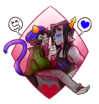  2016 barefoot beverage bloodsbane blush cat_hat diamond equius_zahhak freckles fullres heart meowrails milk nepeta_leijon no_glasses shipping sitting starter_outfit transparent word_balloon 