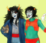2014 alisonnyash dragon_cane eyepatch flarp fullres legislacerator_suit no_glasses pir8_coat terezi_pyrope vriska_serket