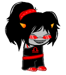  2013 alternate_hair au bloodswap freckles fullres jaggy_lines sleuthinglicorice solo sprite_mode terezi_pyrope 
