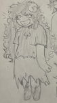 2024 aradia_megido freckles fullres grayscale kittypeb lineart monochrome pencil solo starter_outfit