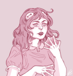  2016 aradia_megido aradiasprite fullres ghostydraws headshot monochrome solo sprite 