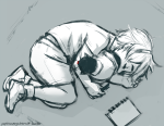  high_angle highlight_color jaspers paperseverywhere rose_lalonde sleeping starter_outfit 