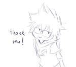 2012 breath_aspect chibi fullres godtier heir ikimaru john_egbert monochrome sketch solo text thank_you