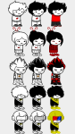  2017 damara_megido dancestors fullres grayscale highlight_color humanized image_manipulation jaggy_lines kankri_vantas mituna_captor no_hat rufioh_nitram saeronovace sprite_mode starter_outfit 