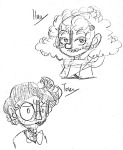 2025 alternate_hair candy_timeline fullres grayscale harry_anderson_egbert homestuck:_beyond_canon monochrome pencil rotomartsblog sketch tavros_crocker text