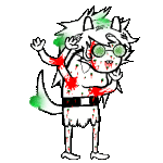  2012 animal_ears animated au blood body_horror dogtail fullres gore grandma heinoustuck jaggy_lines solo sprite_mode transparent yorsh 