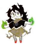  chibi dogtier godtier jade_harley solo space_aspect tengjernes witch 