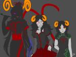  2014 ageswap ancestors aradia_megido au damara_megido dancestors dream_ghost fashion fullres jaggy_lines lunaticjin megidos pool_cue_wands psionics silhouette the_handmaid wonk zodiac_symbol 