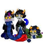  2014 animated blush eridan_ampora fullres kanaya_maryam kneeling knitting_needles lying nepeta_leijon no_hat on_stomach pixel smiling_eridan starter_outfit transparent veri yarn 
