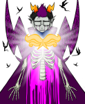  2017 angel aspect_symbol blood crying eridan_ampora fullres hope_aspect lunatic-mo-on skulls solo starter_outfit 