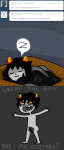  2012 animated ask babinani censor comic fullres jaggy_lines karkat_vantas katnep lying nepeta_leijon no_hat nudity redrom shipping sleeping text word_balloon 