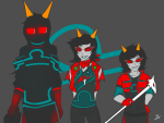  2014 ageswap ancestors au dancestors dragon_cane dream_ghost fashion fullres jaggy_lines latula_pyrope lunaticjin neophyte_redglare pyropes silhouette skateboard terezi_pyrope zodiac_symbol 