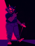  2017 chubstuck dragonhead_cane limited_palette snilm solo terezi_pyrope the_finger 