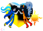 2019 aspect_symbol breath_aspect con_heir cutexiora fullres godtier heart heir holding_hands jaggy_lines john_egbert light_aspect redrom shipping thief transparent vriska_serket