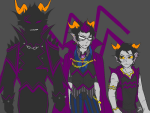  2014 ageswap amporas ancestors au body_modification cronus_ampora dancestors dream_ghost eridan_ampora fashion fullres jaggy_lines jewelry lunaticjin orphaner_dualscar scars silhouette zodiac_symbol 