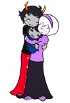  2025 blush broken_source candy_timeline carrying casual fullres grubs homestuck:_beyond_canon hug kanaya_maryam redrom rose_lalonde rosemary shipping soap382 starter_outfit vriska_maryam-lalonde 
