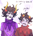  bard blood_aspect ccin crying dream_ghost gamzee_makara godtier karkat_vantas knight rage_aspect 
