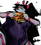  2026 c1ubdeuce candy_timeline food fullres helltier homestuck:_beyond_canon image_manipulation no_glasses solo vriska_serket 