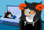  2025 aradia_megido chris0001110 dead fashion fullres image_manipulation jaggy_lines no_glasses skulls vriska_serket 