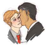  age_discrepancy au dad dave_strider fastpuck father_time freckles kiss no_glasses redrom shipping 