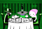  2025 3_in_the_morning_dress alcohol cake clover eyepatch felt food fullres image_manipulation jack_noir jaggy_lines ms_paint native_source offkilterkeys paint_it_black redrom roboslick shipping sitting spades_slick sprite_mode 