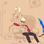  2016 apple_juice couch crab_apple dave_strider dersecest food fullres gaming incest jaspersprite profile red_baseball_tee redrom rose_lalonde shipping sitting sord sprite starter_outfit sweet_bro sweet_bro_and_hella_jeff unreal_air vodka_mutini weenie-kun yarn 