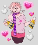  2026 alcohol beverage fullres heart image_manipulation jaggy_lines roxy's_striped_scarf roxy_lalonde solo starter_outfit toothpudding 