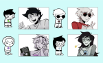  2025 beta_kids blackoutbruh book dave_strider fullres grimoire headshot jade_harley jaggy_lines jaspers john_egbert red_baseball_tee reminders rose_lalonde sprite_mode stars starter_outfit wonk 