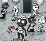 2011 blush carapaces dersite flag fullres grayscale highlight_color morbidthing pawn prospitian sadstuck sitting