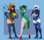  2017 aspect_symbol back_angle blindfold fashion fullres godtier light_aspect mind_aspect nsfw_source planetofjunk rogue roxy_lalonde seer terezi_pyrope thief void_aspect vriska_serket web 