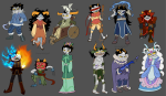  2024 ahab&#039;s_crosshairs alternate_hair alternians aradia_megido avatar_the_last_airbender barefoot blindfold claw_gloves crossover dead_aradia equius_zahhak eyepatch facepaint feferi_peixes fullres gamzee_makara juniorectobiologist kanaya_maryam karkat_vantas lusus mask nepeta_leijon psionics sick_fires sickle sollux_captor tavros_nitram terezi_pyrope tinkerbull vriska_serket wheelchair 