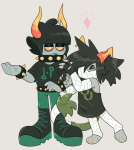  2019 alternate_hair blush casual daraya_jonjet dia diamond fashion fullres hiveswap injured_polypa ninja_rockstar palerom polypa_goezee shipping troll_tail 