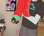 2017 blush chibi diabetes dongoverload fullres hiveswap karkat_vantas meme nepeta_leijon no_hat starter_outfit terezi_pyrope text trizza_tethis