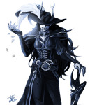  2014 ancestors fluorite_octet fullres gyeom hat marquise_spinneret_mindfang monochrome solo sword weapon 