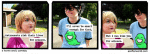  a_softer_world animated blue_slime_ghost_shirt comic cosplay crossover grimdorks john_egbert kiss real_life redrom rose_lalonde shipping starter_outfit 