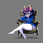  2023 aranea_serket dancestors dream_ghost fullres image_manipulation jaggy_lines sitting solo starter_outfit sufferer_necklace vhorgeus web 