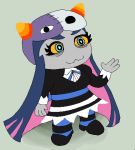  2010 cptnameless crossover fullres fusion jaggy_lines nepeta_leijon panty_and_stocking solo 