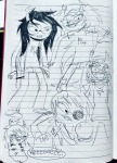 2025 art_dump cueball fullres godtier grubs light_aspect melerbytes monochrome sketch solo starter_outfit text thief vriska_serket word_balloon