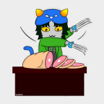  action_claws dsp2003 food nepeta_leijon punstuck solo transparent 